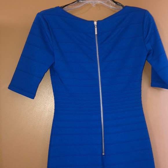 Blue Cocktail Dress Bisou Bisou - Picture 4 of 4